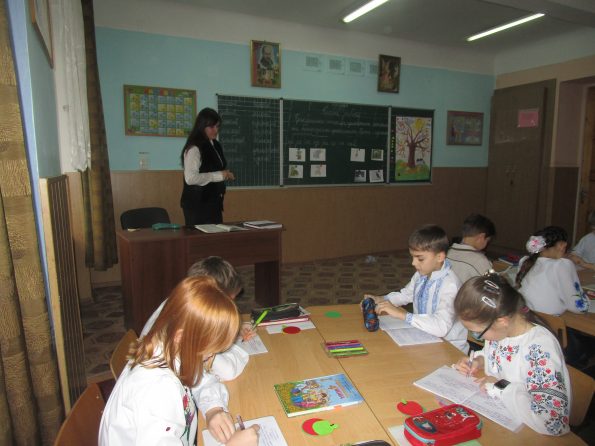 На уроці української мови