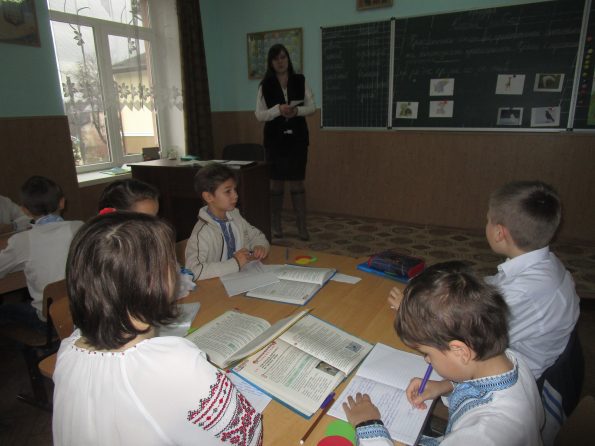 На уроці української мови